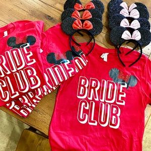Disney Bachelorette Tees + Minnie ears ✨♥️🎀 Brand New!
